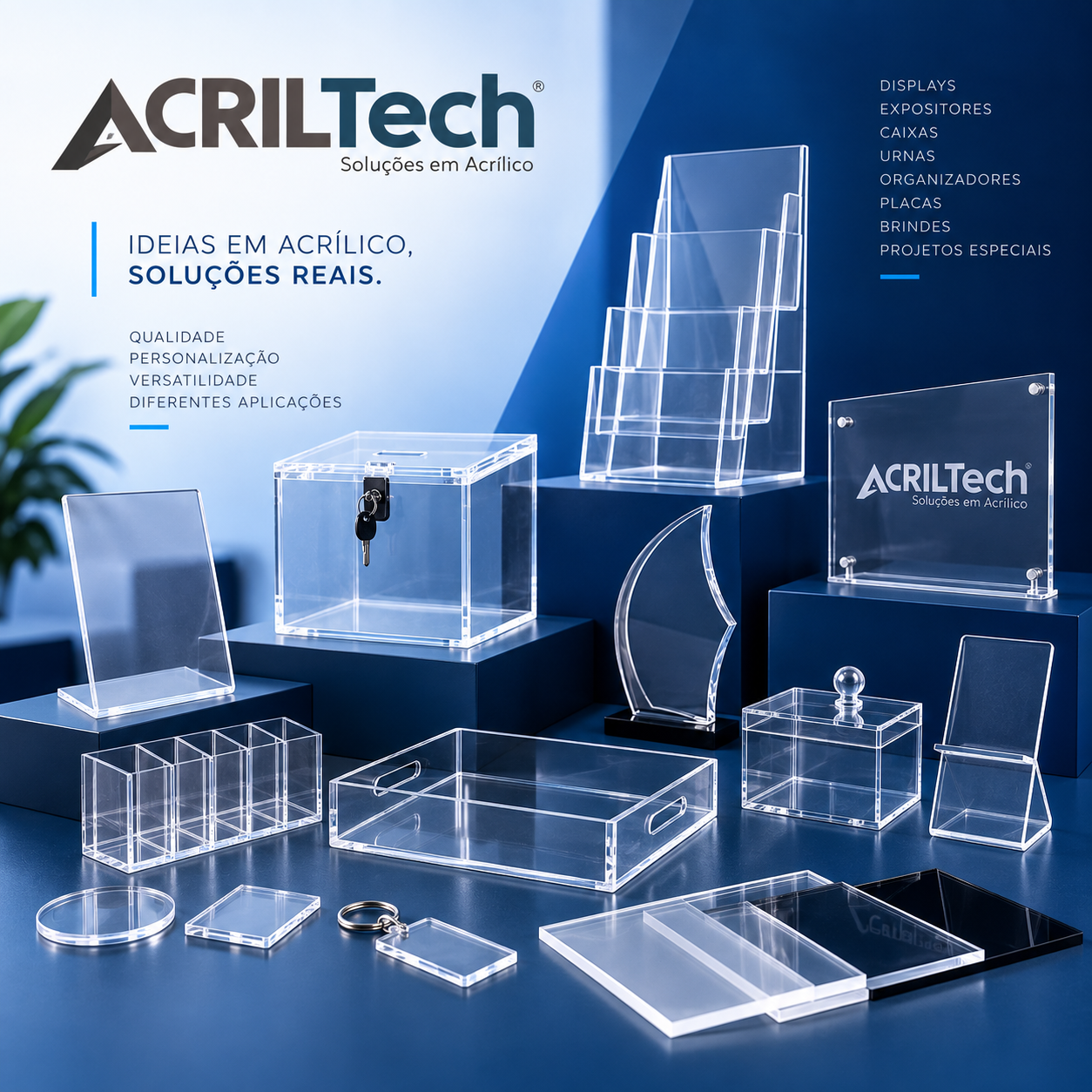 Acriltech - Projetos e produtos personalizados em acrílico