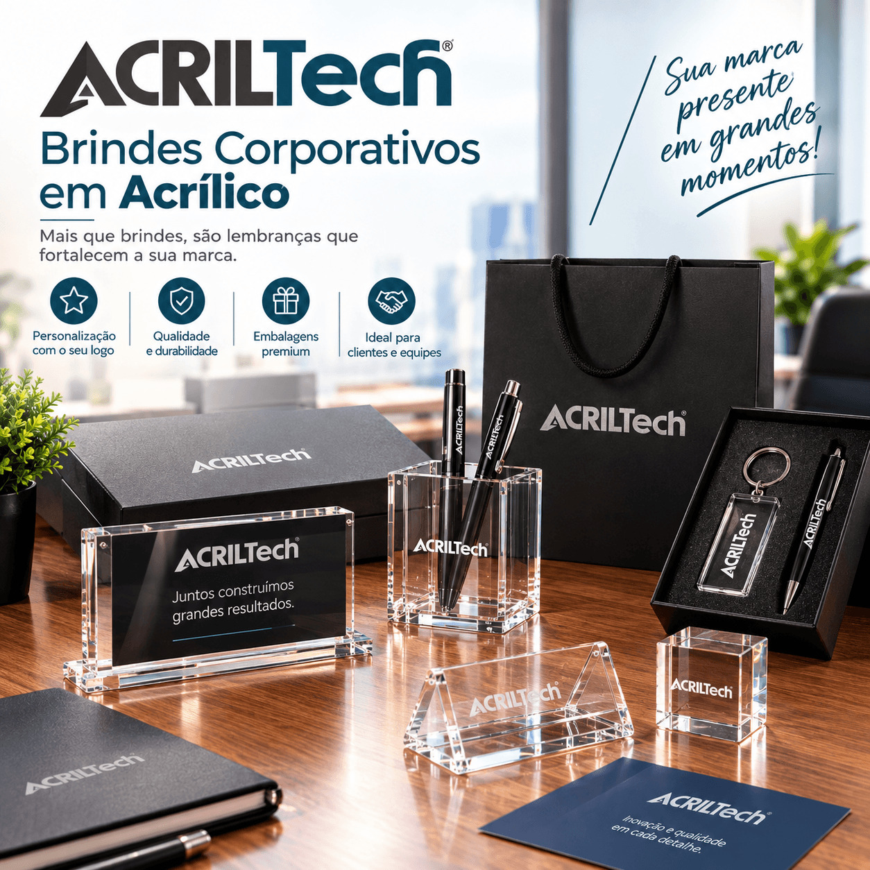 Brindes em Acrílico para Empresas