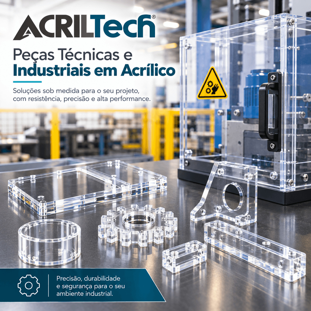 Componentes Industriais em Acrílico