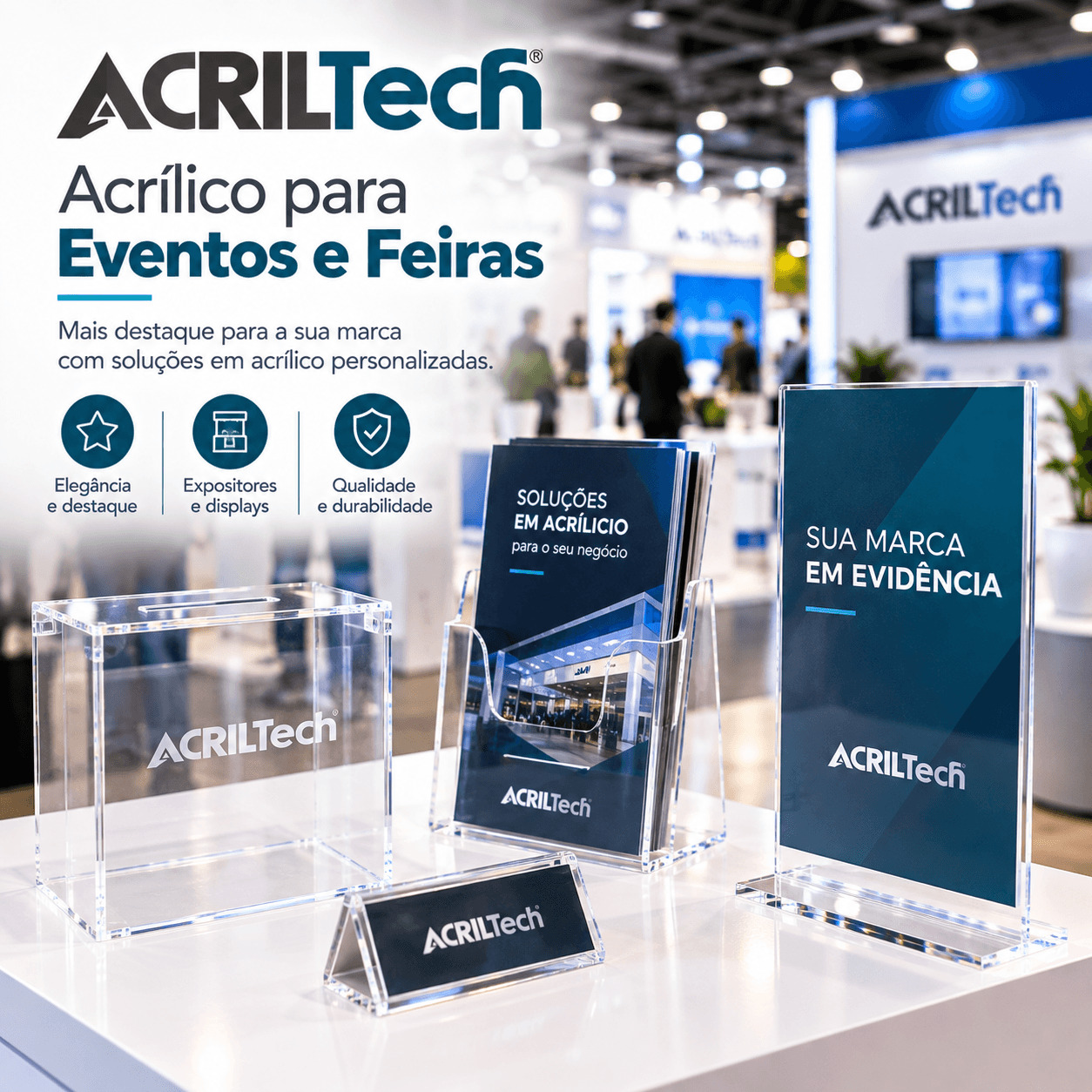 Display em Acrílico para Eventos