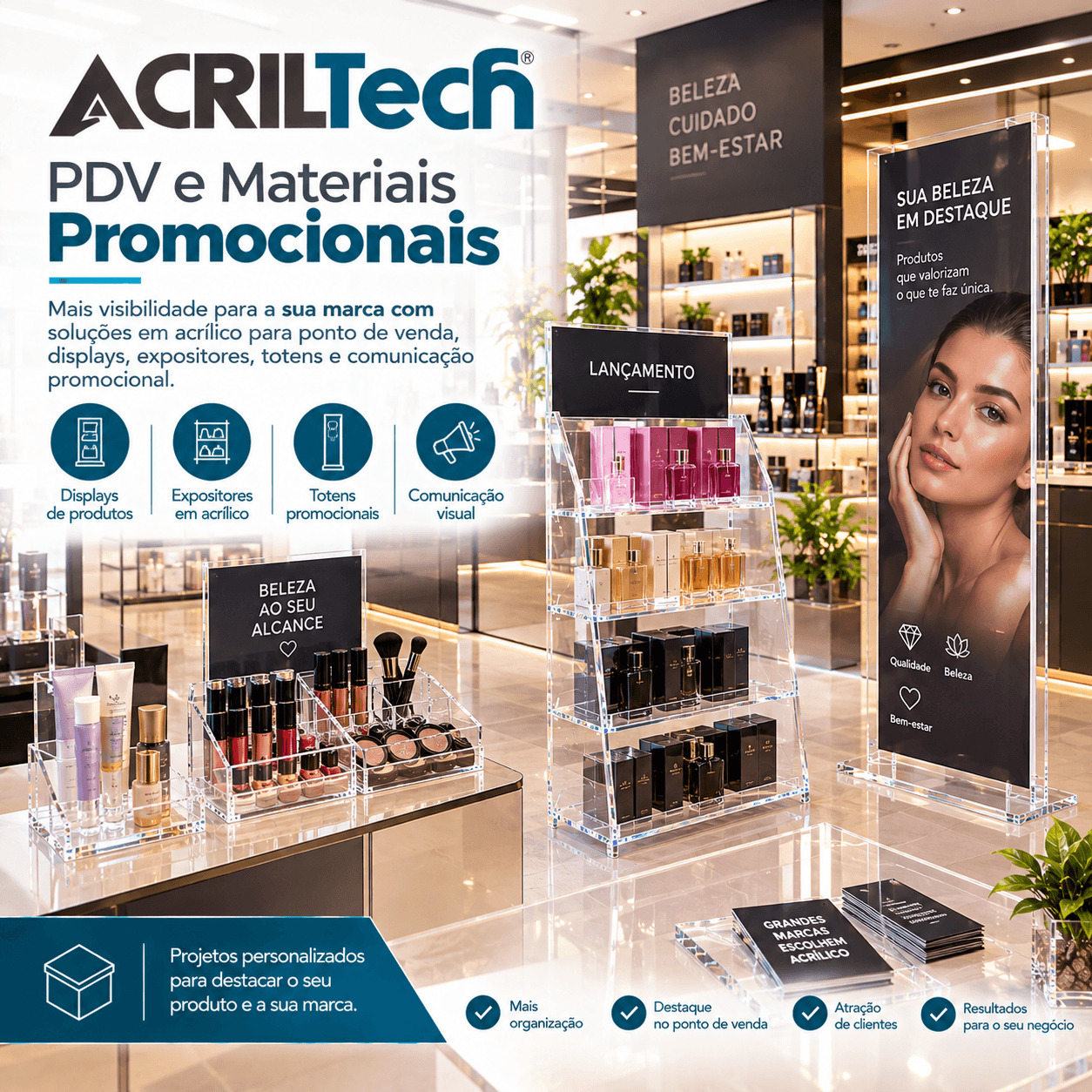 Fábrica de Acrílico para PDV